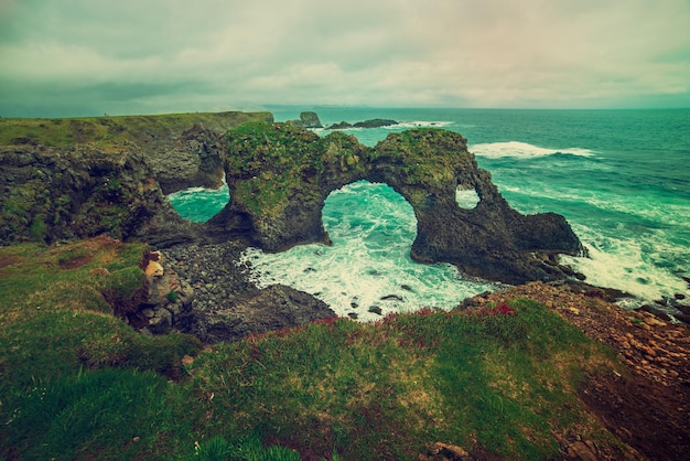 Gatklettur Arch IJsland