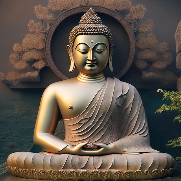 Photo gautama buddha 1 generative ai