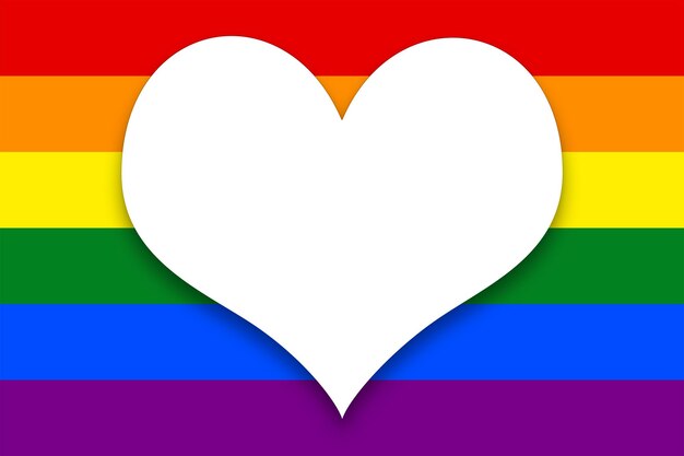 Foto gay pride-maandviering met de kleuren van de vlag