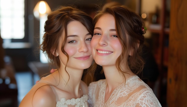 Gay wedding of two lesbian girls