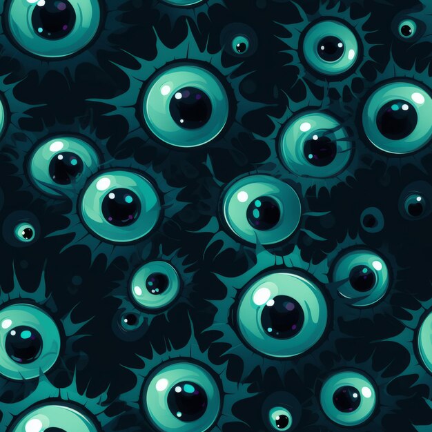 Photo gaze into the chilling world of creepy eyes pattern