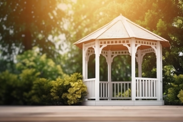 Gazebo mockup background Generate Ai