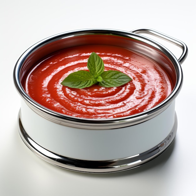 Gazpacho Andaluz 안달루스 스타일의 차가운 토마토 수프와 호박 고추 스페인 요리