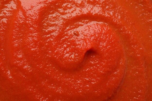 Gazpacho soup all over background, close up