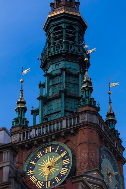 Gdansk City hall at night