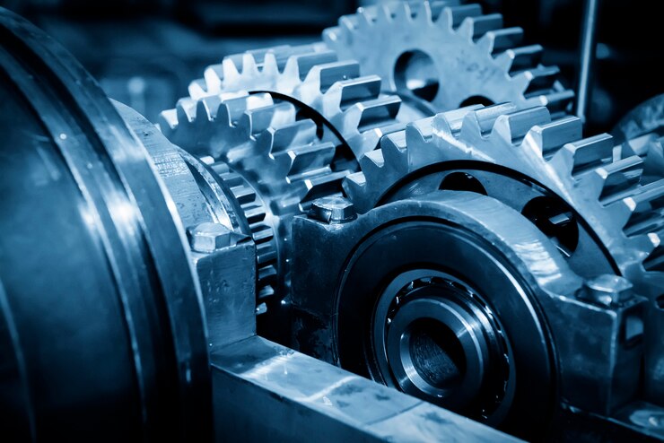 Photo gear metal wheels close-up