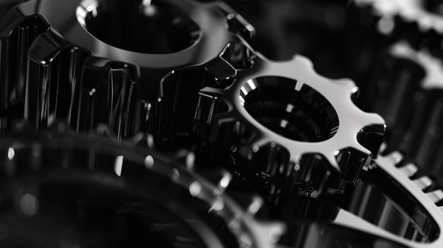 Photo gear wheels closeup