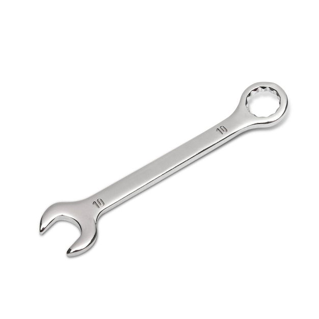 Gear wrench on white background