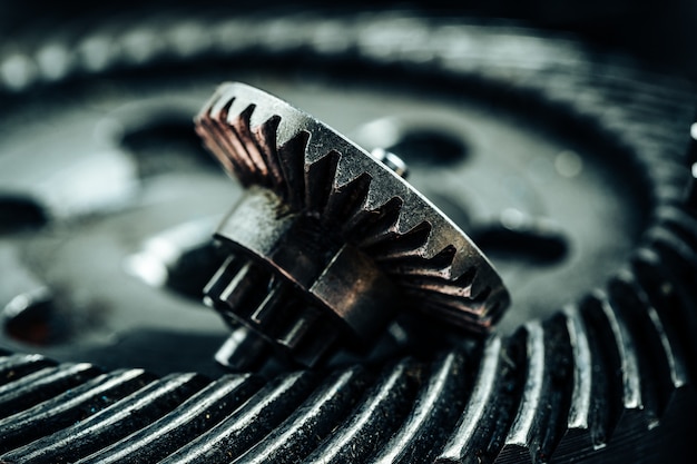 Gears from an old industrial machine