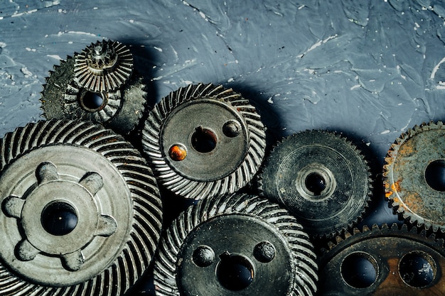 Gears from an old industrial machine