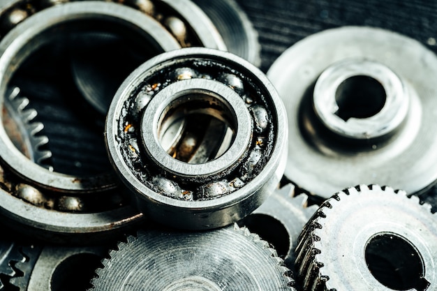 Gears from an old industrial machine