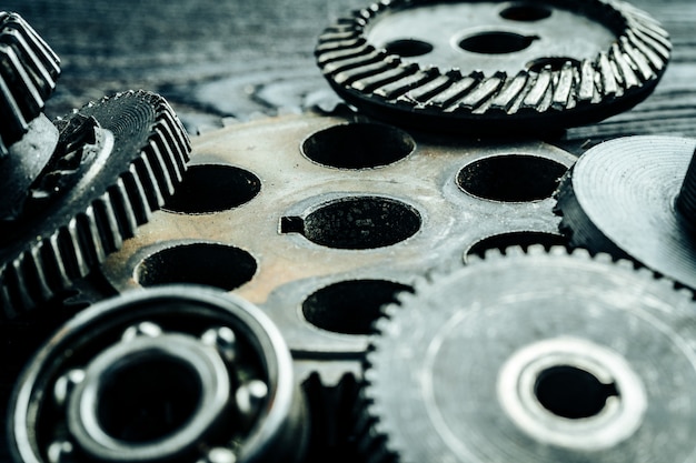 Gears from an old industrial machine