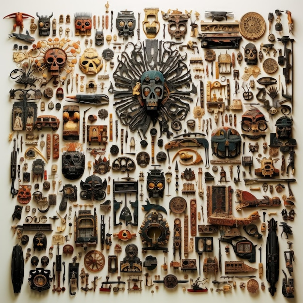 Geassembleerde chaos in Outsider Art Knolling