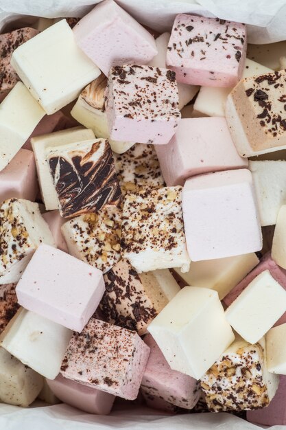 Geassorteerde handgemaakte marshmallow