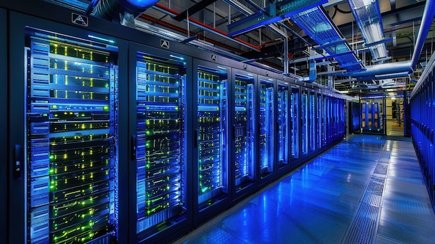 Geavanceerd datacentrum voor cloudmining UHD behang
