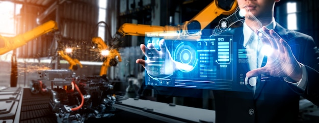 Geavanceerd robotsysteem voor digitale industrie en fabrieksrobotica
