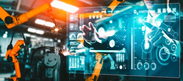 Geavanceerd robotsysteem voor digitale industrie en fabrieksrobotica