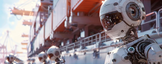 Geavanceerde robotarmen in een hightech fabriek