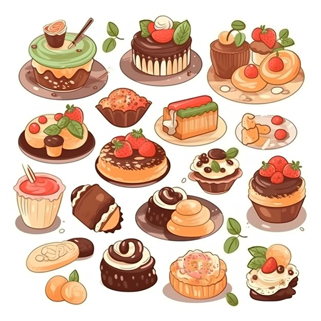 Foto gebak- en taartpatroon