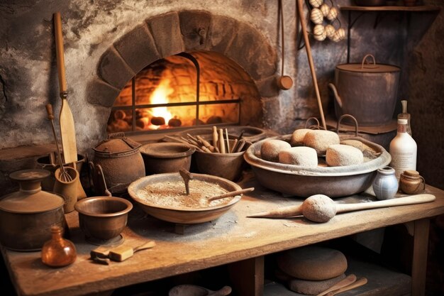 Foto gebak voor traditionele oven professionele reclame food fotografie