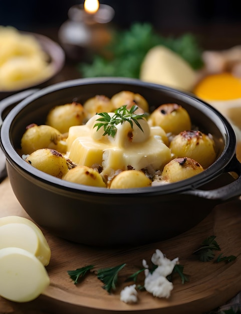 gebakken aardappelen in een pot_en_kaas