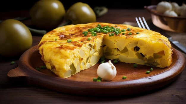 gebakken aardappelen met kaas op een houten tafel