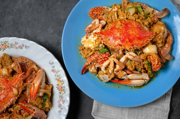 Gebakken krab met Curry Powder, Thais eten