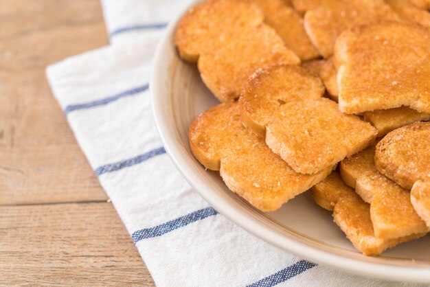 Gebakken toast, lookbrood