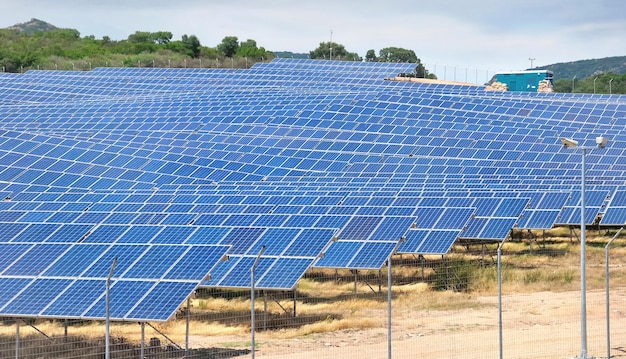 Gebied van fotovoltaïsch paneel