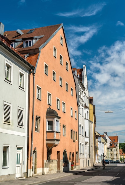 Gebouwen in de oude binnenstad van Regensburg