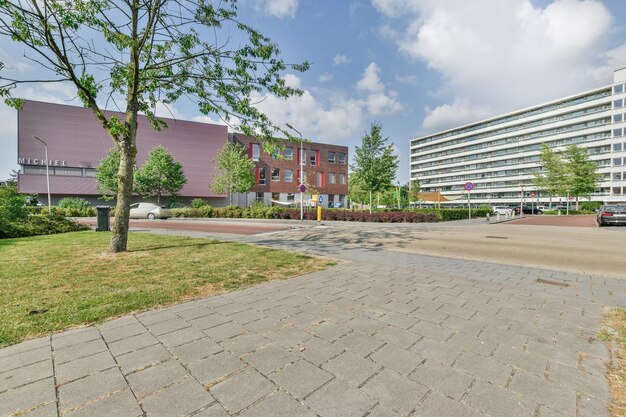 Foto gebouwen in de stad tegen de lucht