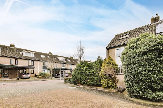 Gebouwen in de stad tegen de lucht