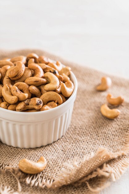 Gebrande cashewnoten