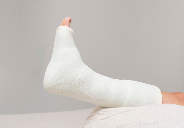 Gebroken been Enkel- en voetspalk Verband om de benen