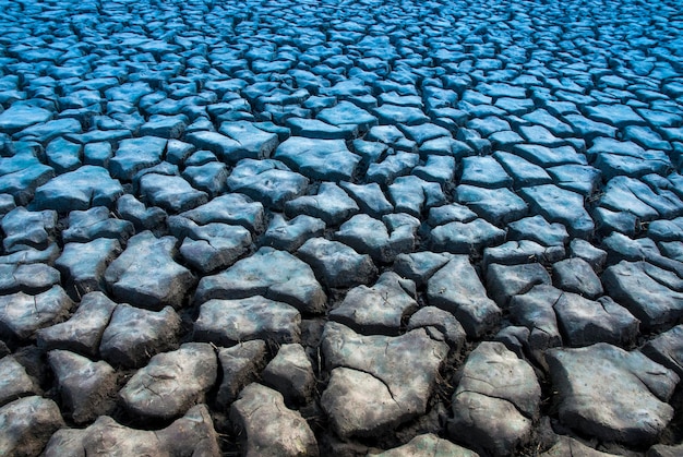 Gebroken grond in Pampas-omgeving Patagonië Argentinië