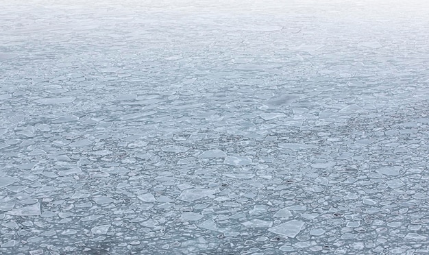Gebroken ijs op zeewater als textuur