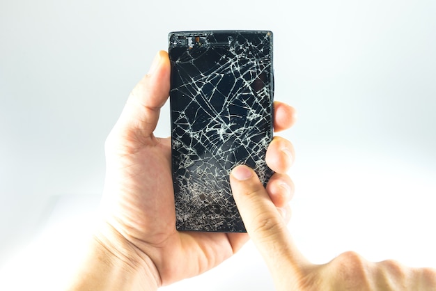 Gebroken smartphone