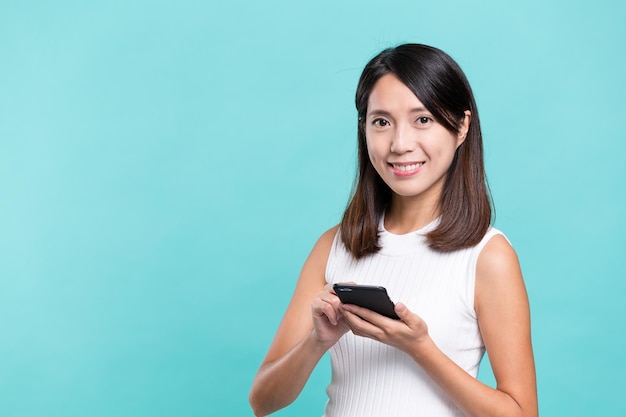 Gebruik van de mobiele telefoon door vrouwen