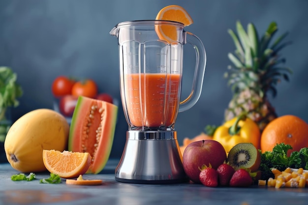 Gebruik van een blender voor het maken van een gezonde smoothie blender