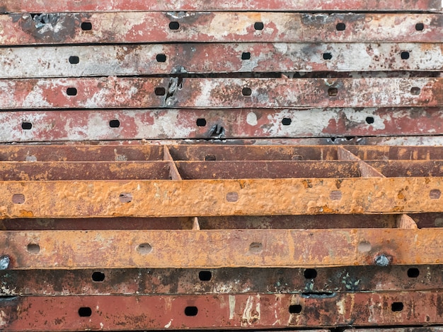 Gebruikte stalen shutterboards hebben roest.