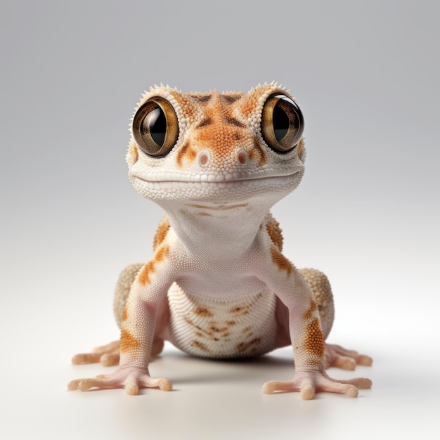 Gecko hatchling isolated Generative AI