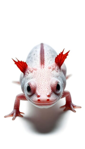 Photo a gecko with a red tail has a red tail