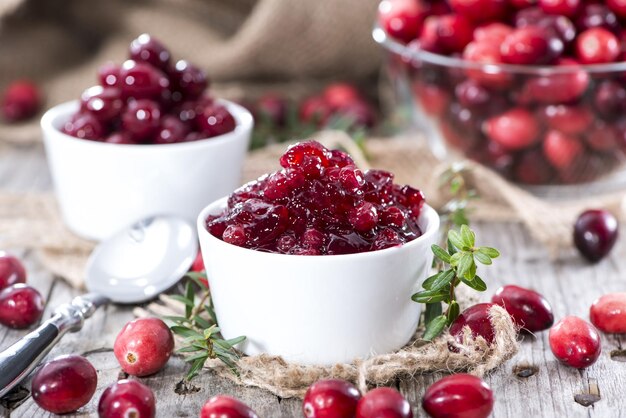 Gedeelte cranberryjam