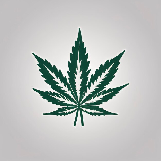 gedetailleerd marihuana-logo