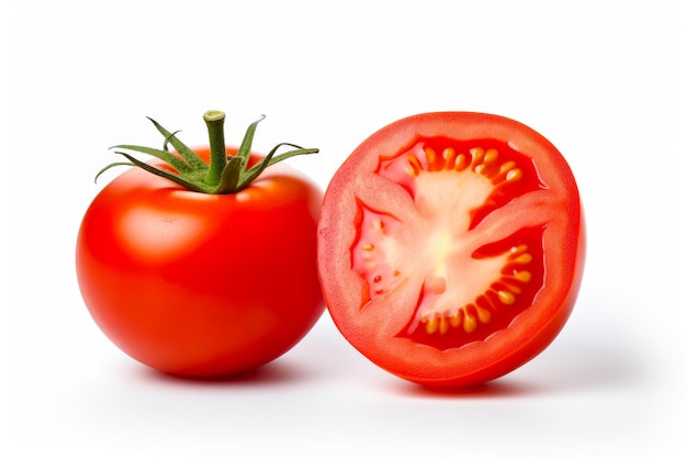 Gedetailleerde close-up beelden van tomaten