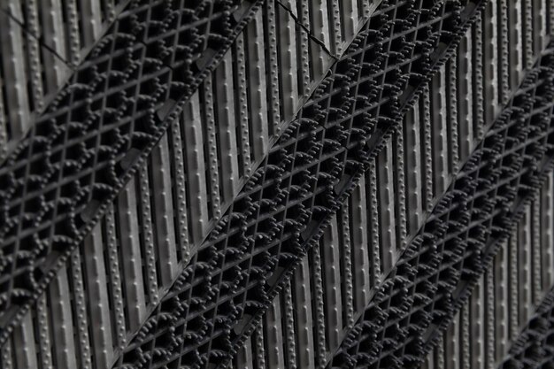 Gedetailleerde close-up kunststof textuur zwart grijs