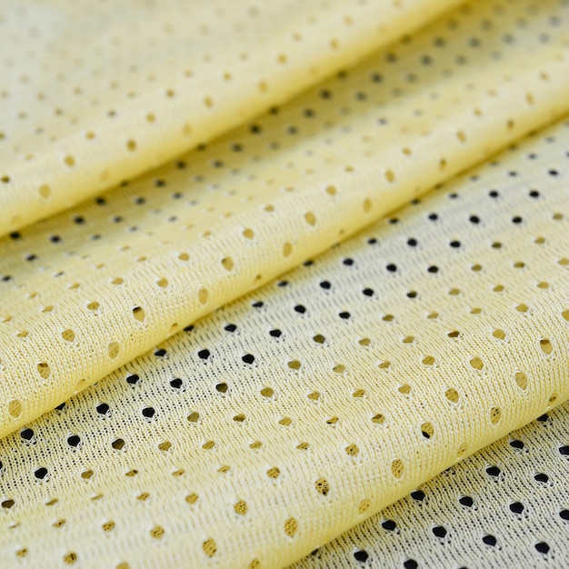 Geel mesh sport slijtage stof textiel achtergrondpatroon
