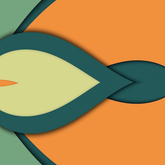 Geelgroene krullende abstracte flexibele achtergrond, gebogen strepen van verschillende kleuren. Geometrische lay-out voor ontwerp