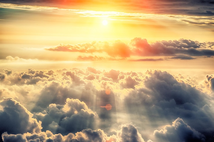 Foto geen wolken mensen landschap hemel zonsondergang bewolkte hemel boven wolken buiten zonlicht
