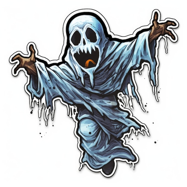 geest dood tatoeage sticker illustratie halloween eng eng eng eng horror gekke duivel